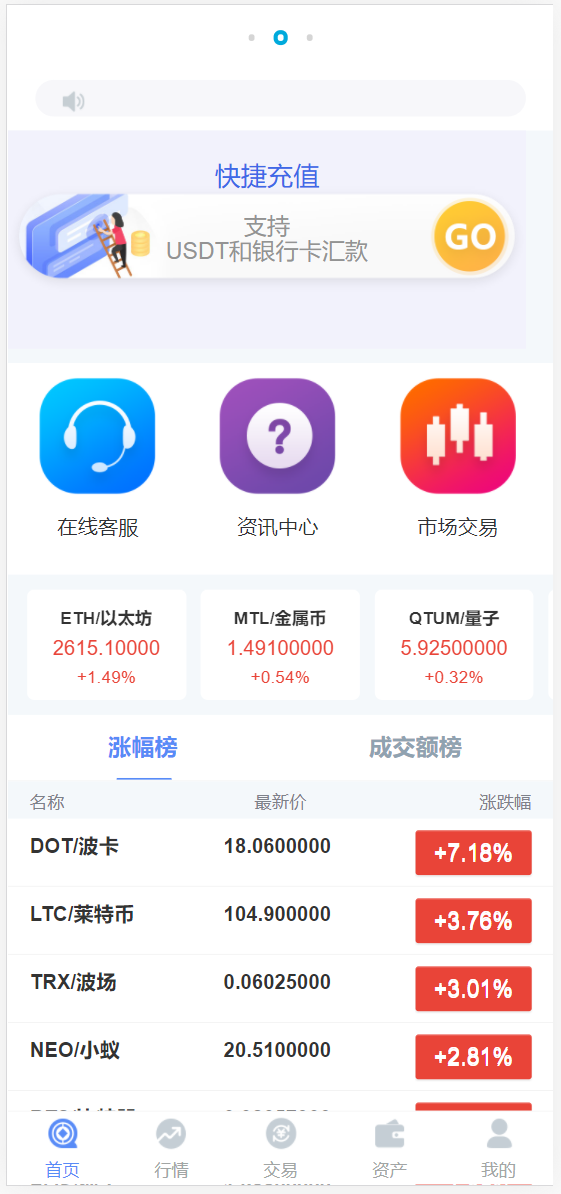 最新推荐双语言微交易中银微盘多行情盘PHP源码